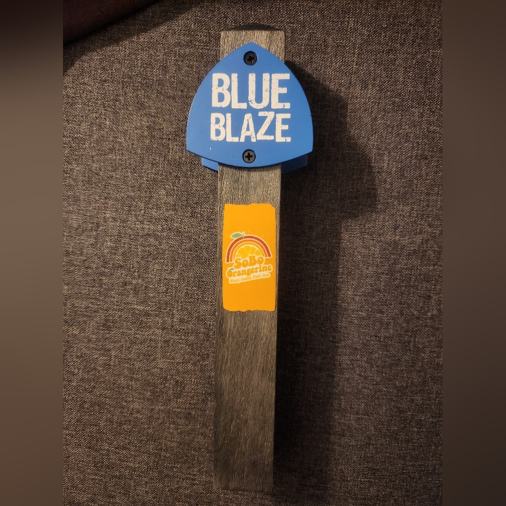 Blue Blaze Beer Tap Handle